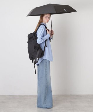 MOONBAT 【WEB限定/遮光率100%/遮熱/UV】POLO RALPH LAUREN（ポロ ラルフローレン）晴雨兼用日傘 ポロベア 無地 折りたたみ傘 自動開閉 ブラック