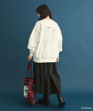 Green Parks １０１匹わんちゃん／バックプリントスウェット White