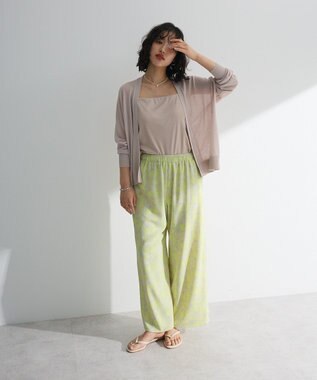 Green Parks 接触冷感ゆったりカーディガン Light Gray