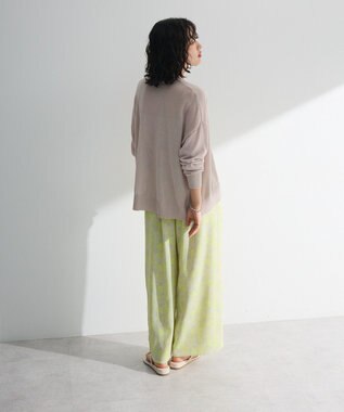 Green Parks 接触冷感ゆったりカーディガン Light Gray