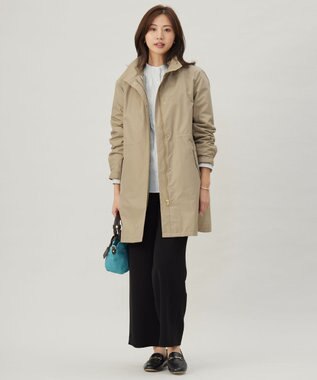 洗える】スパンライクナイロンタッサー フーデット コート / J.PRESS LADIES | ファッション通販 【公式通販】オンワード・クローゼット