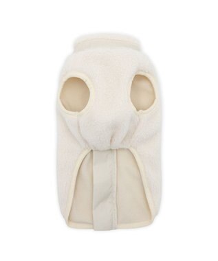 PET PARADISE Lee ジップボア ベスト ホワイト 小型犬 オフホワイト