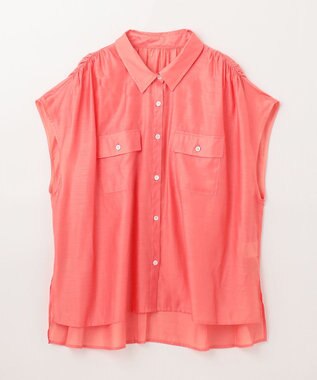 GRACE CONTINENTAL ギャザーシャツ ピンク