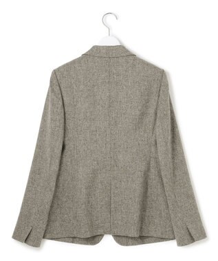 23区 【洗える】ウールライクカルゼ テーラード ジャケット グレー系