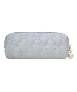 Maison de FLEUR EC限定リボンキルティングロングポーチ Grayish Blue