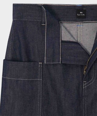 Paul Smith コントラストステッチ デニムスカート ダークインディゴ
