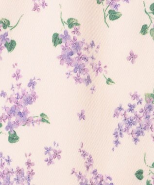 ANY KIDS 総柄 カット パンツ エクリュ×花柄