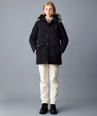JOSEPH ABBOUD MOUNTAIN  【サスティナブル/ECO撥水/ECOファー/9ポケット/男女兼用】Pe/Nyピーチ ダウンコート ブラック系