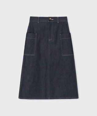 Paul Smith コントラストステッチ デニムスカート ダークインディゴ