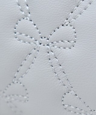 Maison de FLEUR EC限定リボンキルティングロングポーチ Grayish Blue