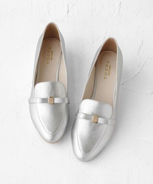 TOCCA 【晴雨兼用】TINY RIBBON  RAIN ROAFER レインパンプス シルバー系