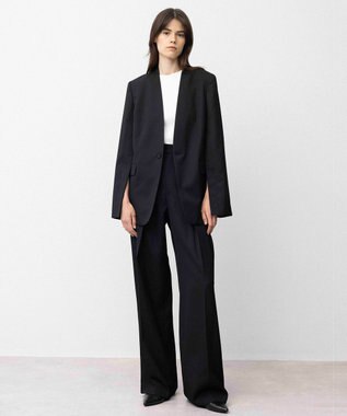 NAVE 【Nave】ウールポリエステルツイル ジャケット ブラック系