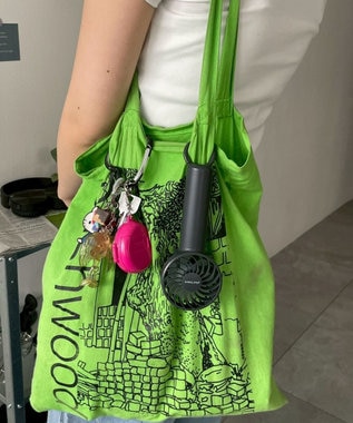 WEGO 【冷却/携帯扇風機/熱中症対策】カラビナ付ハンディファン ダークグレー