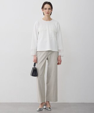 ICB L レースコンビジャージー トップス オフホワイト