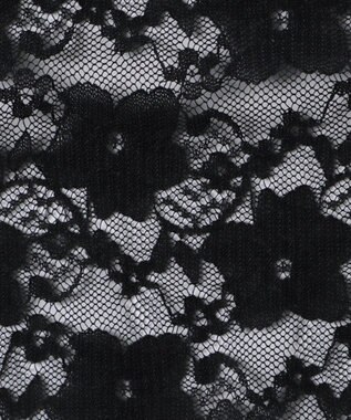 WEGO チョーカーリボン付きレースロンT ブラック