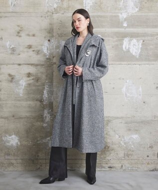 GRACE CONTINENTAL 千鳥ライトウールジレ ブラック