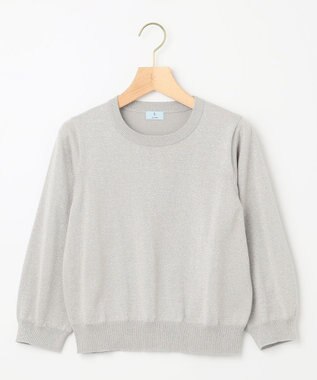 組曲 【WEB限定・2SET】ラメ入りアンサンブルニット シルバー系