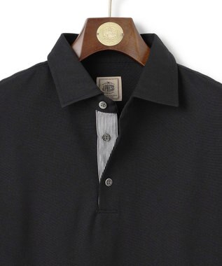 J.PRESS MEN 【ビジネス対応 / 吸水速乾】カノコインレイ ポロシャツ ブラック系