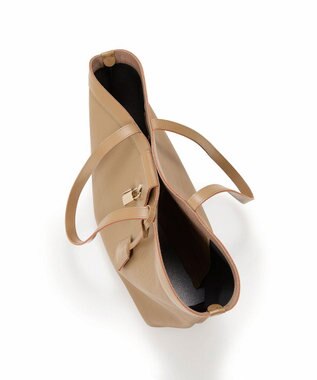 TOPKAPI 【Breath TOPKAPI】RIPPLE LOCK  リプルロック レザーコンビ トート バッグ カーキブラウン