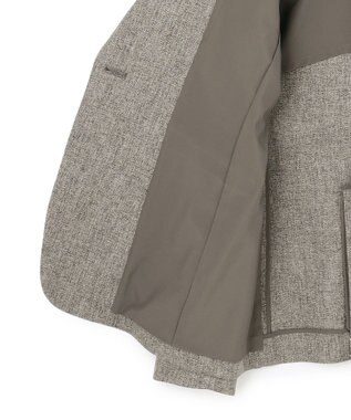 23区 【洗える】ウールライクカルゼ テーラード ジャケット グレー系