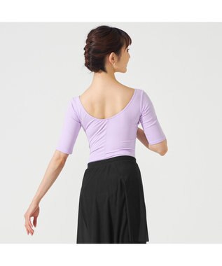 Chacott 5分袖レオタード ライラック