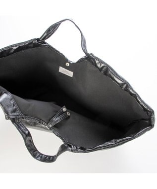 UNBILLION カシュカシュ cachecache / メタリックギャザーパッカブルトート ブラック
