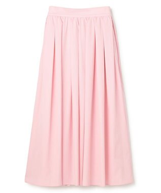 uncrave クールタッチカラータイプライター フレアスカート ピンク(WEB限定カラー）