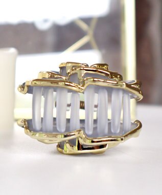 Tiaclasse ローズモチーフヘアクリップ オフホワイト