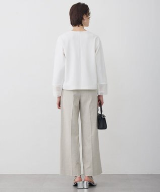 ICB L レースコンビジャージー トップス オフホワイト