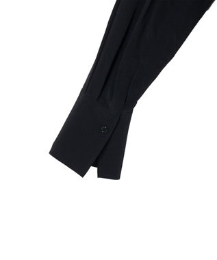 JOSEPH 【洗える】クレープ ド ソワ　Vネックブラウス Black