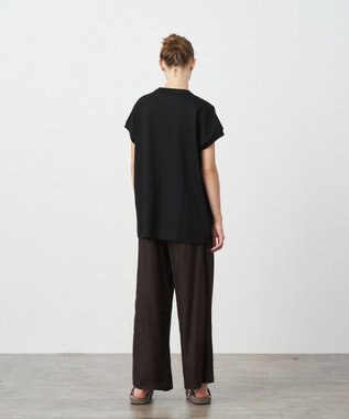 ATON LINEN VISCOSE | ワイドパンツ BROWN