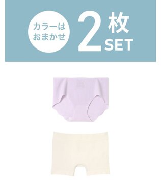 une nana cool 【2025年 HAPPYBAG】接着＋B4N　ショーツ2枚セット WH