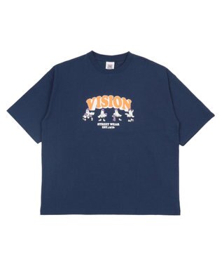 WEGO 【ユニセックス着用ITEM/MLサイズ展開】別注VISIONゴーストスケーターグラフィックT（SS） ブルー