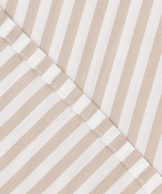 Feroux 【洗える】カラーストライプビッグ シャツ ベージュ系1