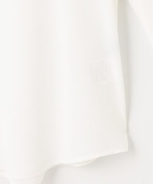 組曲 S ライトデシン プリーツブラウス アイボリー系