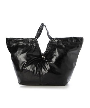 UNBILLION カシュカシュ cachecache / メタリックギャザーパッカブルトート ブラック