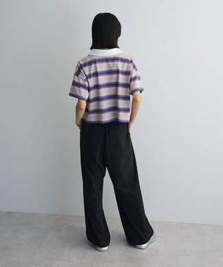 Green Parks エムブレム刺繍ショートボーダーカットソー Gray