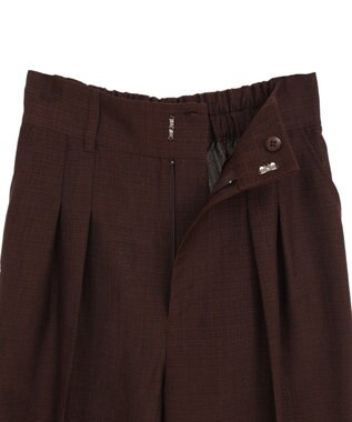 Green Parks ・ＥＬＥＮＣＡＲＥ　ＤＵＥ　リネンライク２タックパンツ Black