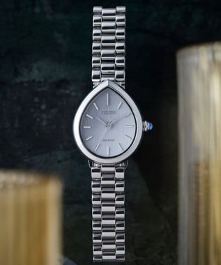 CITIZEN 【電池交換不要】ドロップ形状のジュエリーライクウオッチ EM1200-55A シルバー シルバー