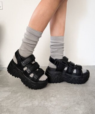 WEGO 厚底ボリュームスポサン ブラック