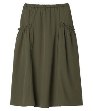 CRAFT STANDARD BOUTIQUE サイドフリルギャザースカート Khaki