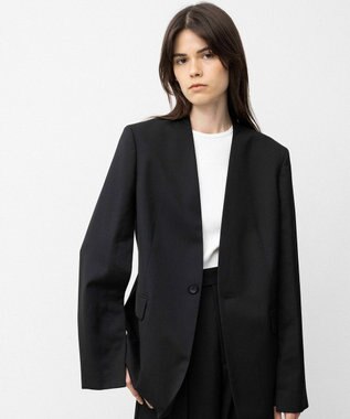 NAVE 【Nave】ウールポリエステルツイル ジャケット ブラック系