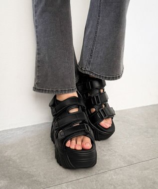 WEGO 厚底ボリュームスポサン ブラック
