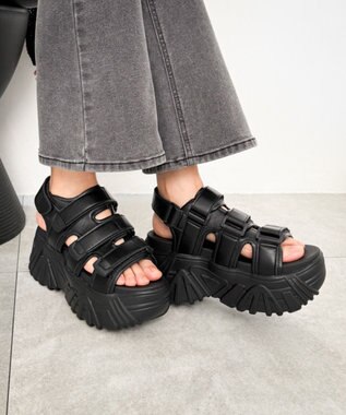 WEGO 厚底ボリュームスポサン ブラック