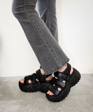 WEGO 厚底ボリュームスポサン ブラック