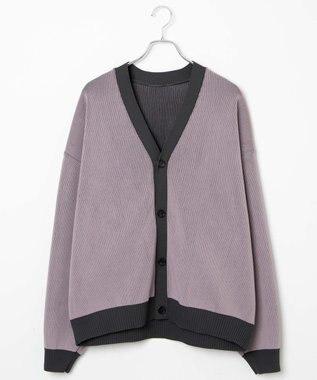 WEGO クリアライトリバーシブルカーディガン ダークグレー