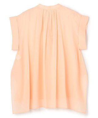 BEIGE， BAC / コットンシアー ギャザーブラウス Peach