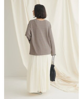 CRAFT STANDARD BOUTIQUE ボーダーワッフルプルオーバー Beige