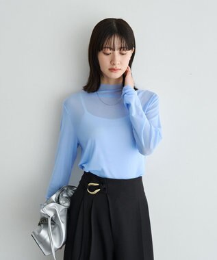 YECCA VECCA 2wayチェーンギャザーバッグ Silver