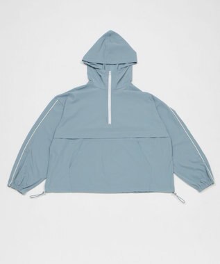 WEGO 【日焼け対策/セットアップ対応】ラッシュガードラインアノラックパーカー ブルー